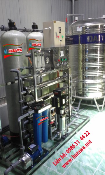 Hệ thống lọc nước đóng bình, chai 1000l/h